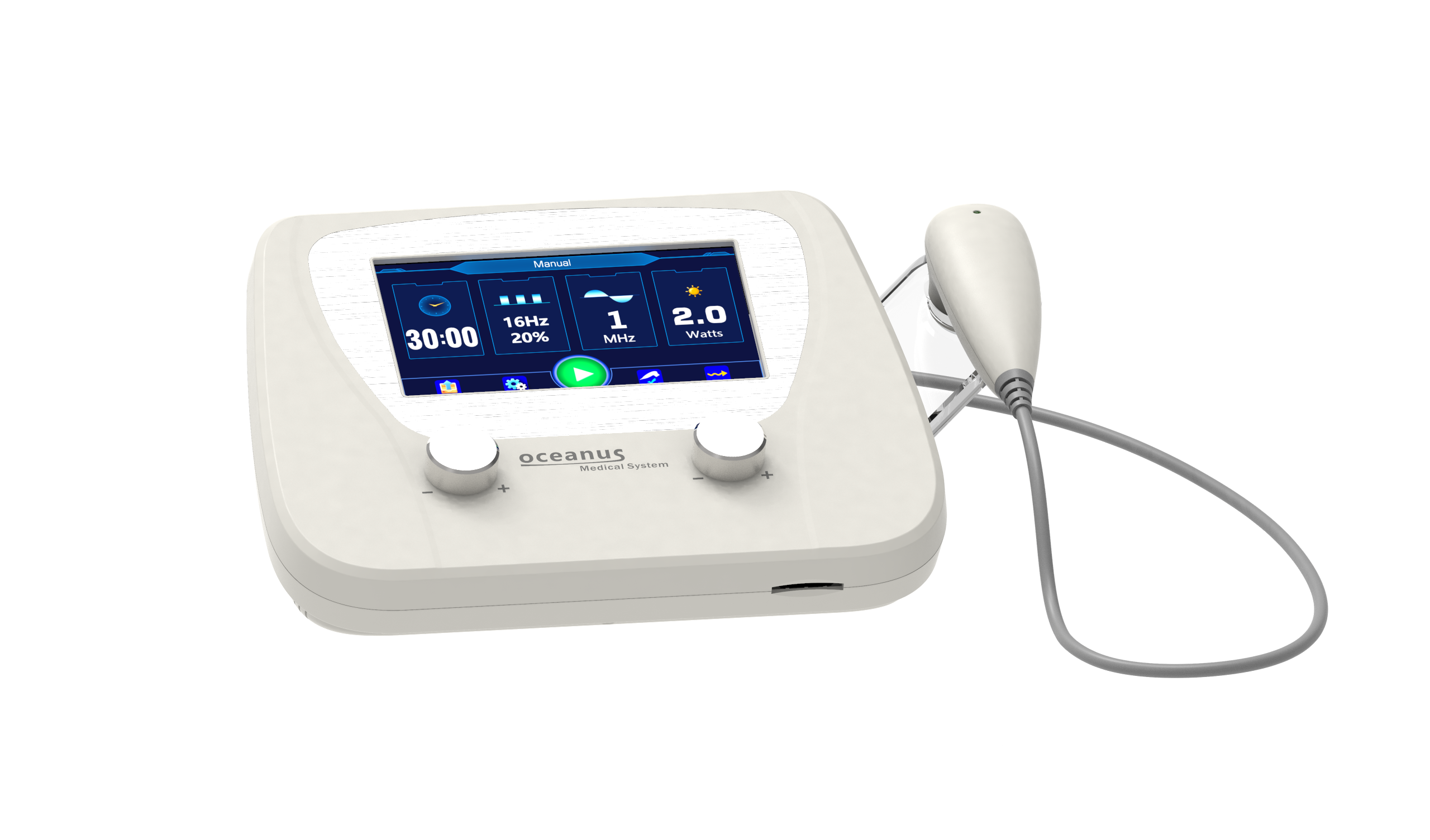 Clinical Application of Oceanus ETUS-001 Dual-Frequency Therapeutic Ultrasound System